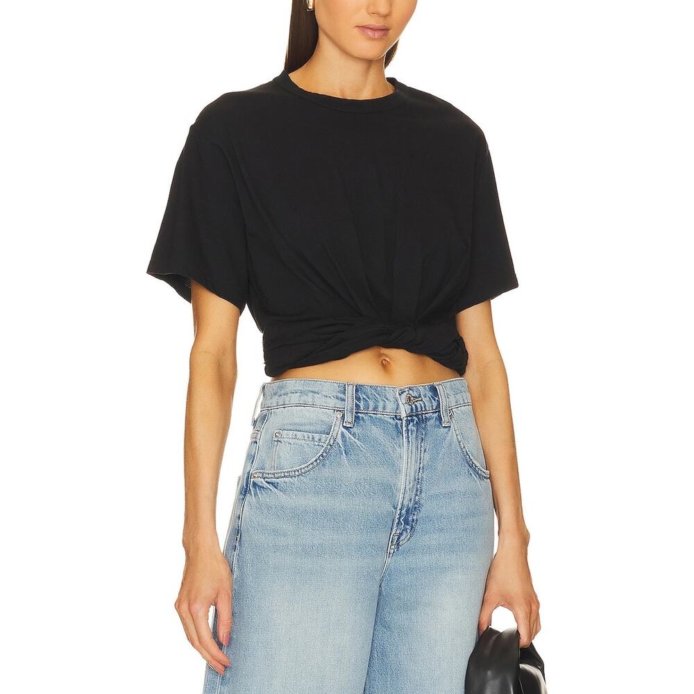 A.L.C. 'Mimi' Black Tee Size M